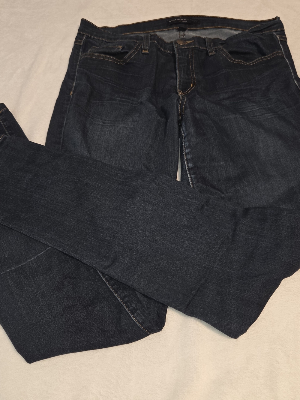 Flying Monkey Dark Blue Women's Straight Fit Jeans